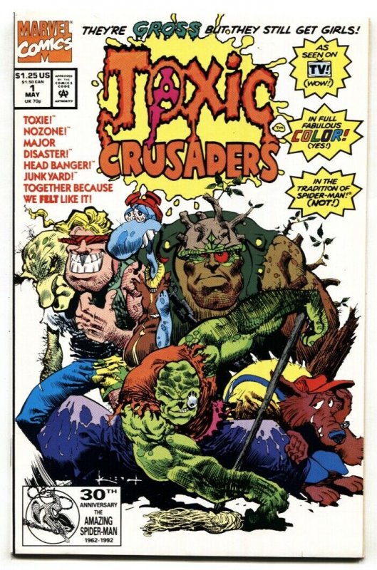 TOXIC CRUSADERS #1-comic book-SAM KEITH COVER-1992-MARVEL 