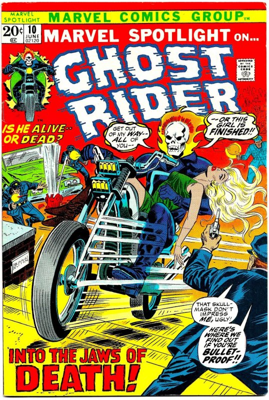 MARVEL SPOTLIGHT #9 & 10 (1973) 8.0 VF  5th appearance of GHOST RIDER!