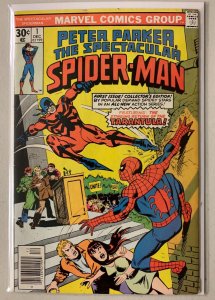 Spectacular Spider-Man #1 Newsstand Marvel 1st Series (4.0 VG) (1976)