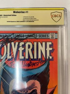 Wolverine # 1 CBCS 9.2 GRADED Comic Book SIGNED 2X Claremont + Marvel Comic JH6