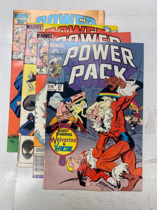 4 Power Pack MARVEL comic books #6 7 26 27 54 KM38