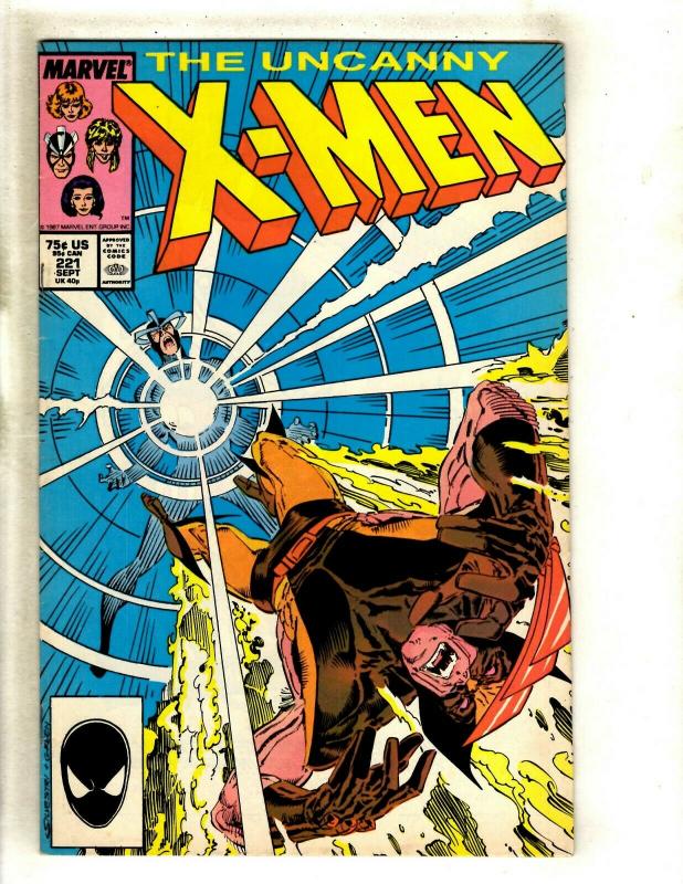 Uncanny X-Men # 221 VF/NM Marvel Comic Book Sabretooth Wolverine Cyclops HY6