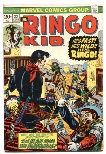 Ringo Kid #22  1973 - Marvel  -VG - Comic Book
