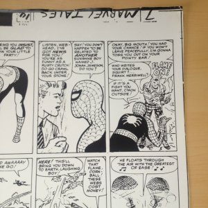 Spiderman Classics #9 P 26 Original Production Art STAT Marvel Lee Kirby & Ditko 