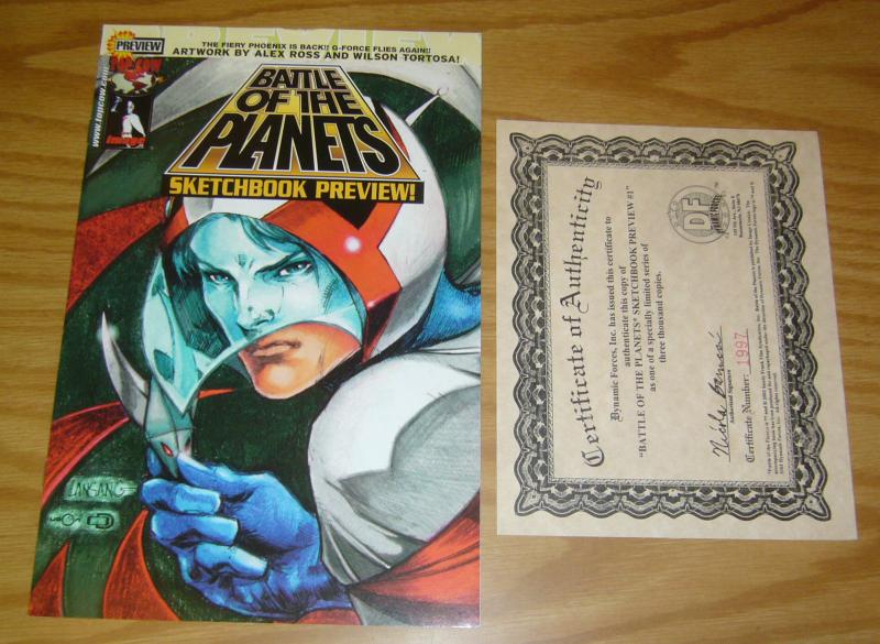 Battle of the Planets Sketchbook Preview #1 VF/NM dynamic forces COA (1997/3000)