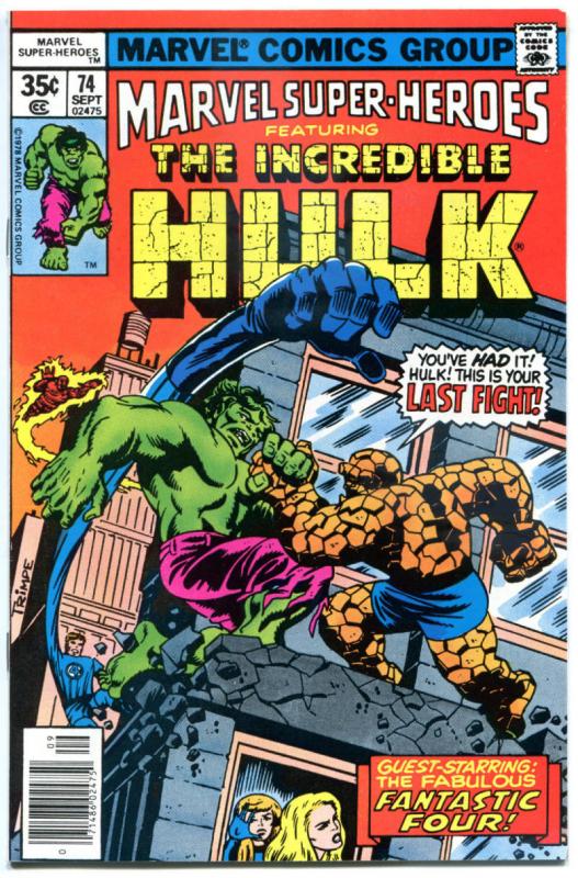 MARVEL SUPER-HEROES #70 71 72 73 74 75 76 77 78 79, VF to NM-, 1967, Hulk, Thing