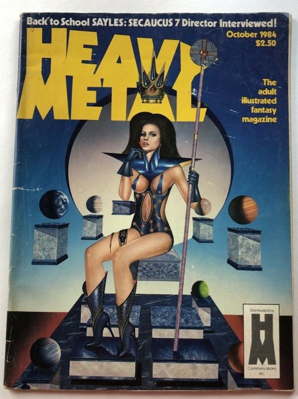 HEAVY METAL MAGAZINE // October 1984 Used! Good Condition!