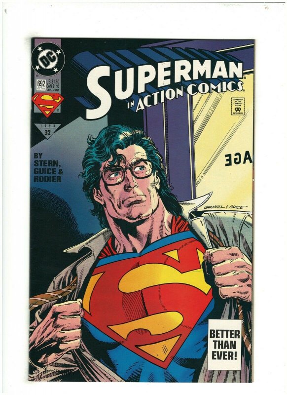 Action Comics #692 NM- 9.2 DC Comics 1993 Superman