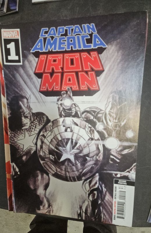 Captain America/Iron Man #1 Second Print Cover (2022)