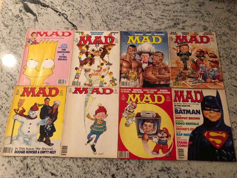 Lot Of 8 Mad Magazines # 289 292 293 294 296 297 298 299 Humor Parody Comedy JW1