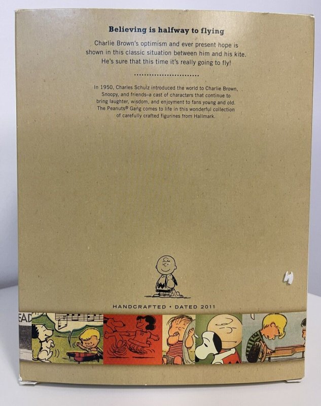 2011 Hallmark Peanuts Gallery Charlie Brown Believing Is Halfway to Flying