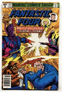 FANTASTIC FOUR #212-Marvel-comic book Galactus cover