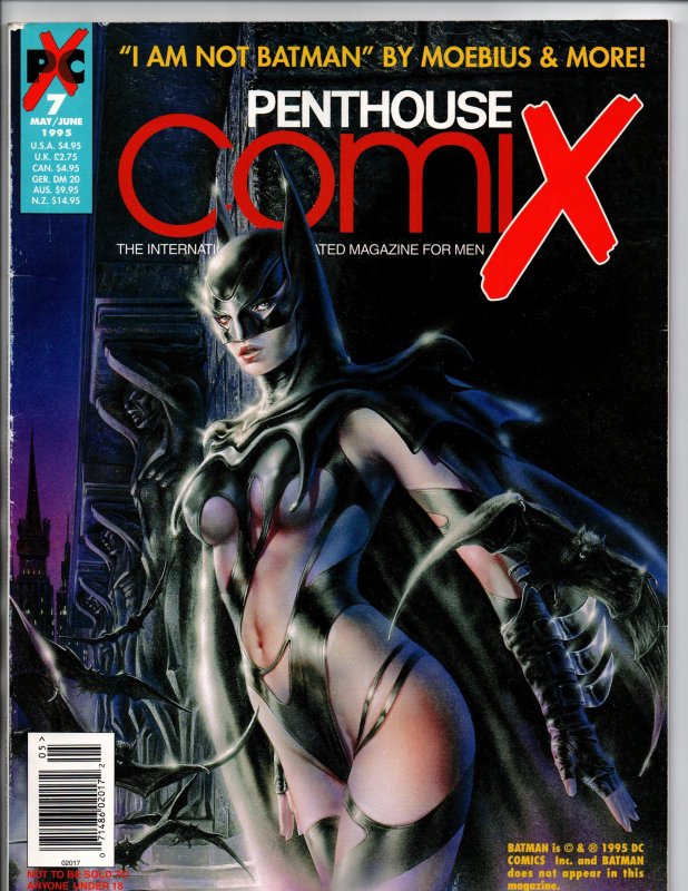 Penthouse Comix #7 - 1st Edition - Royo - Batgirl - Batman - VG