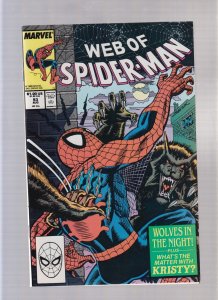 Web Of Spider Man #53 - Alex Saviuk Cover Art! (9.0/9.2) 1989