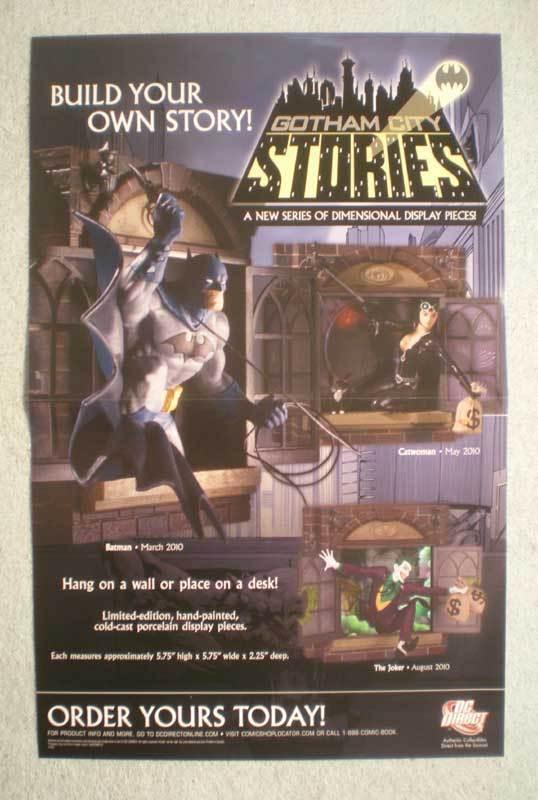 GOTHAM CITY STORIES Promo Poster, 11x17, 2010, Unused, Batman, CatWoman, Joker