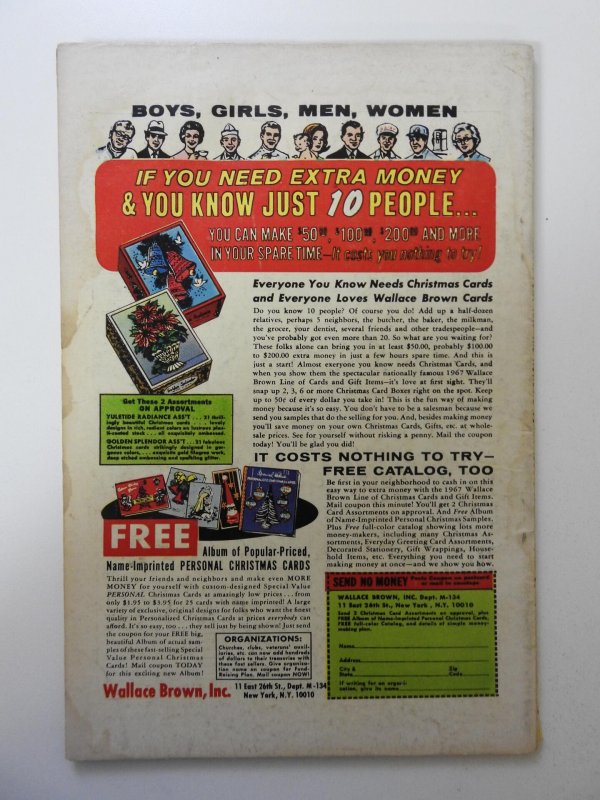 Sgt. Fury Annual #3  (1967) VG- Condition! Moisture stain, 1 in spine split