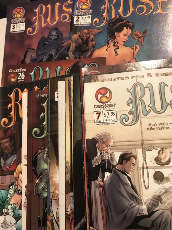 RUSE #2, 3, 7 - 26 run : CrossGen NM-; 22 issues, detective mini series, M. Waid