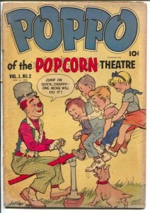 Poppo Of The Popcorn Theatre #2 1955-Fuller-Charles Biro-clown humor-G-