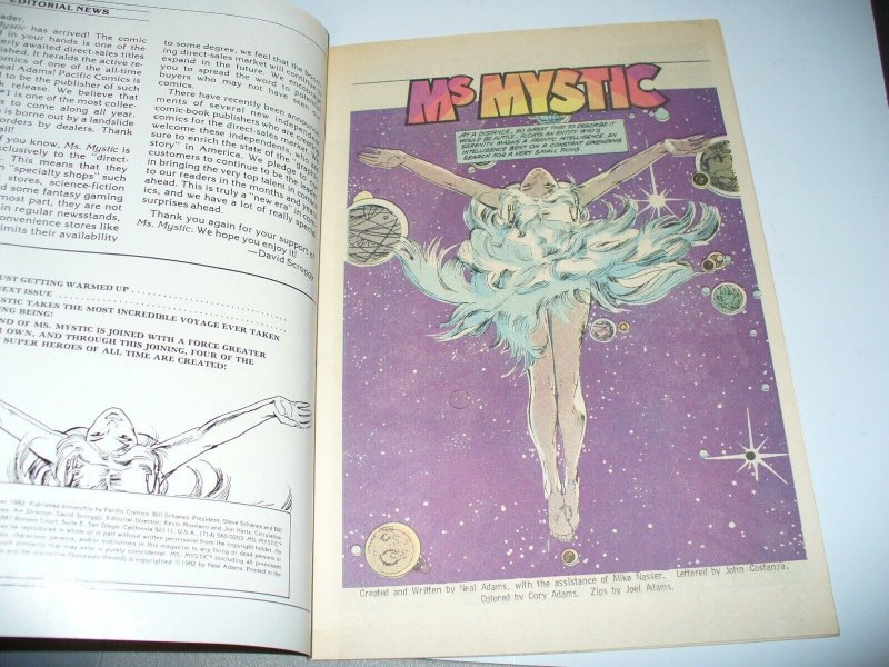 Ms. Mystic (1982 series) #1 in Excellent condition. Pacific comics Bagged a1