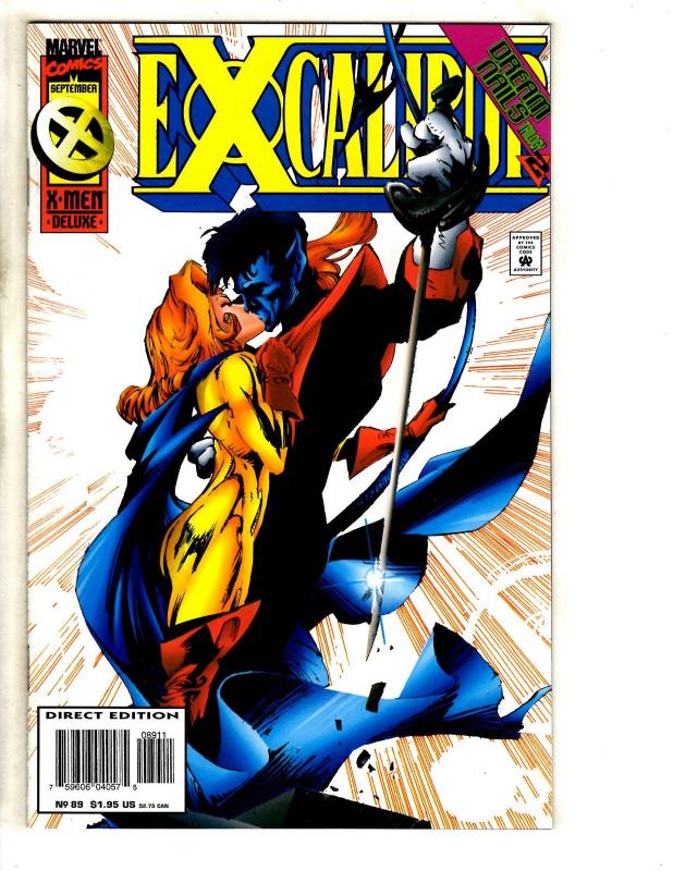 Lot Of 10 Excalibur Marvel Comic Books # 86 87 88 89 90 91 92 93 94 95 X-Men DB6