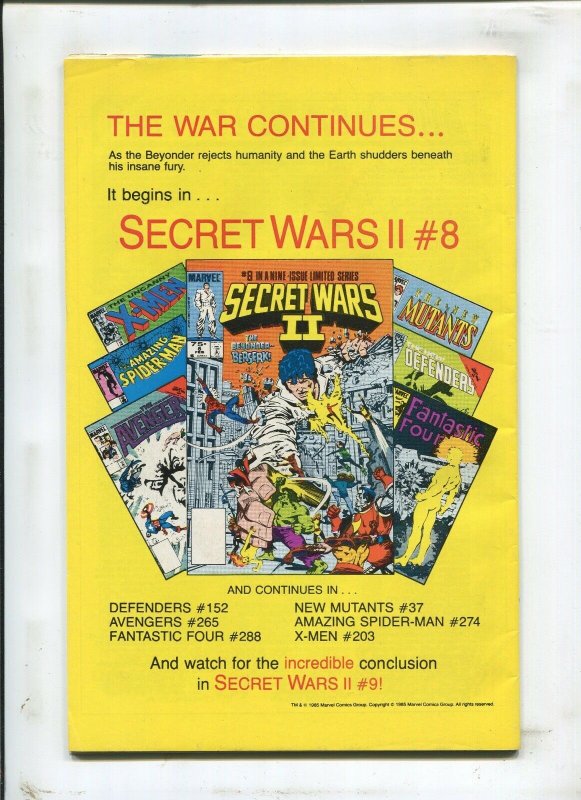 X-FACTOR #1 - BAPTISM OF FIRE! - (8.0) 1986