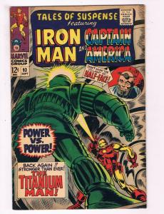 Tales Of Suspense # 93 VF Marvel Comic Book Canning PEDIGREE Collection D17