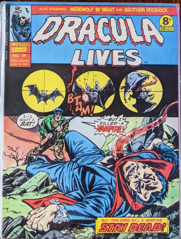 DRACULA LIVES #34 RARE!!!!