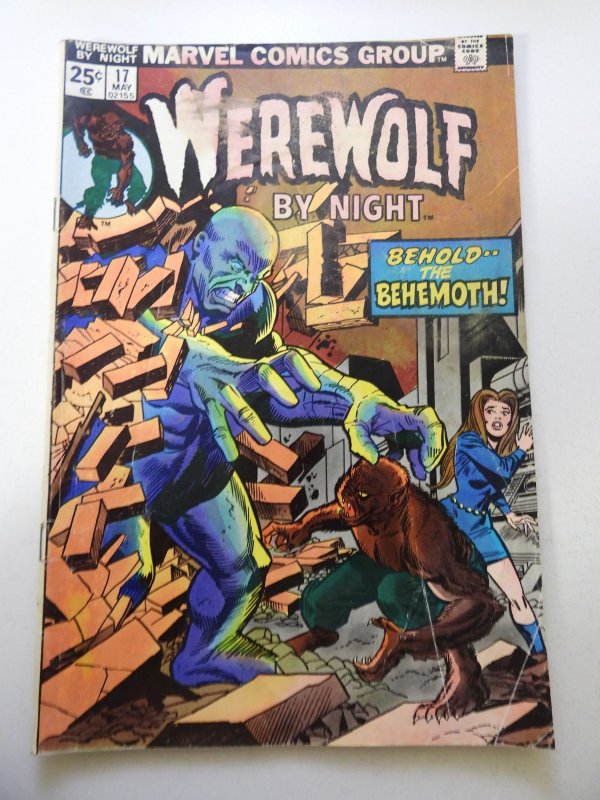 Werewolf By Night #17 GD/VG Condition moisture stain fc