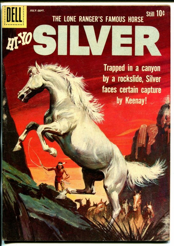 Lone Rangers Famous Horse Hi-Yo Silver-#35 1960-Dell-painted cover-VF
