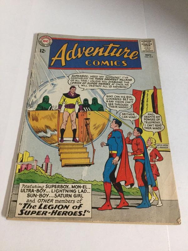 Adventure Comics 314 Vg+ Very Good+ 4.5 DC Comics Silver Age