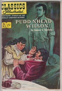 Classics Illustrated #93 (Mar-52) FN Mid-Grade Pudd'n Head Wislon