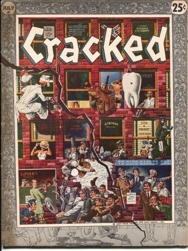 Cracked #23 1958-MAD imitator-John Severin-Bill Ward-Syd Shores-Russ Heath-FN+