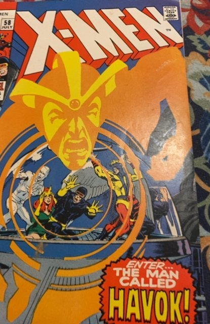 The X-Men #58 (1969)enter a man called havic
