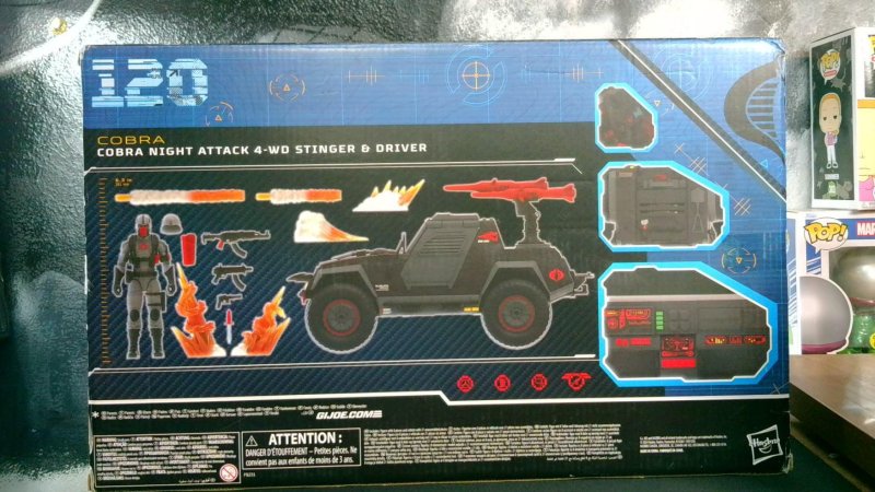 Cobra Night Attack 4-WD Stinger & Driver G.I. Joe Classified Series Hasbro