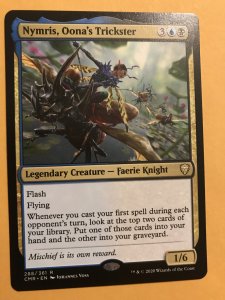 NYMRIS, OONA’S TRICKSTER : Magic the Gathering MTG card; COMMANDER LEGENDS, NM