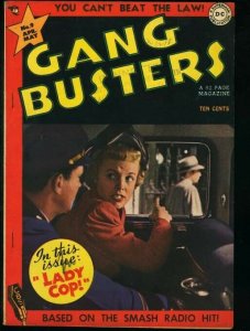 GANG BUSTERS #9-D.C. PRE-CODE CRIME COMIC-PHOTO CVR FN