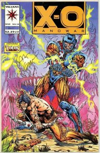 X-O XO Manowar #14 and 15 Both Signed by Bart Sears Valiant Comics 1993 (VFNM)