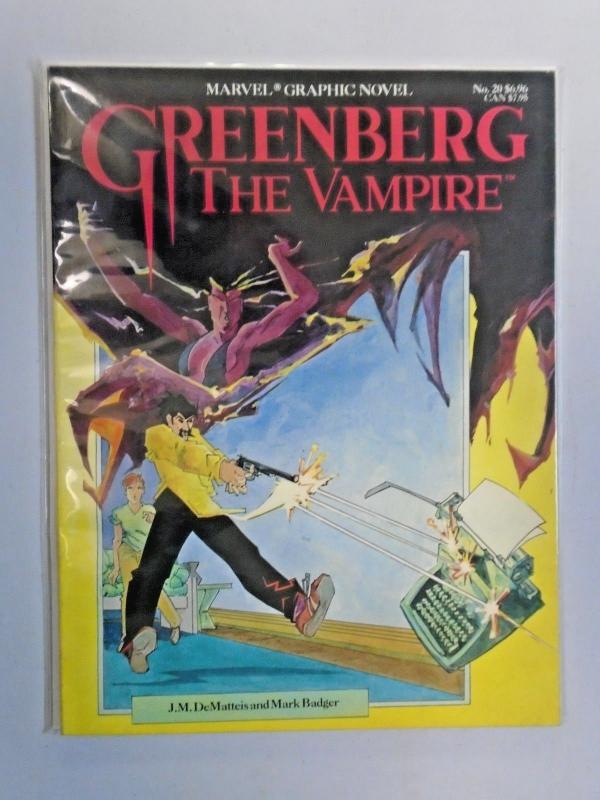 Greenberg the Vampire GN (1986 Marvel) #1, 8.0/VF - 1986