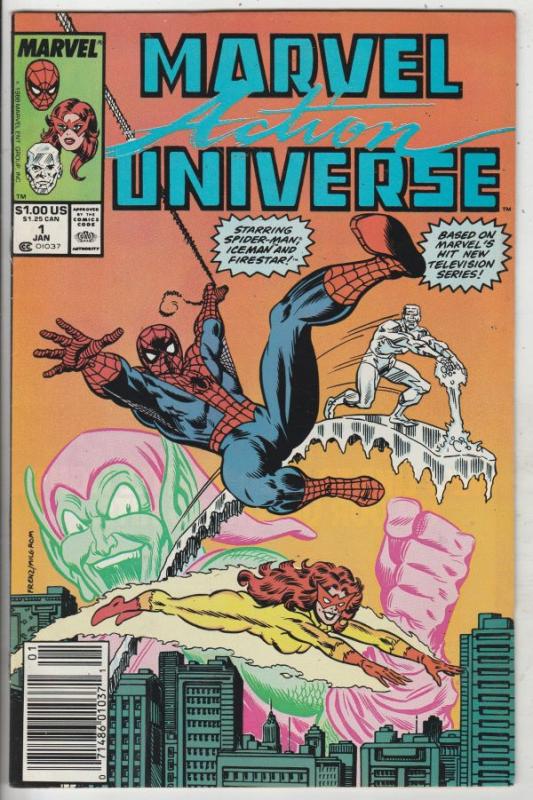 Marvel Action Universe #1 (Jan-89) NM- High-Grade Spider-Man, Ice-Man, Firestar