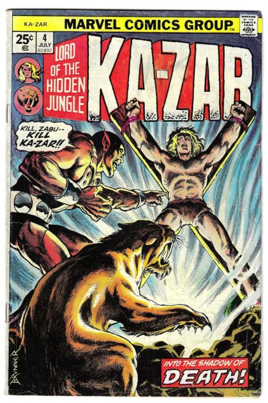 Ka-Zar #4 (Marvel, 1974) FN