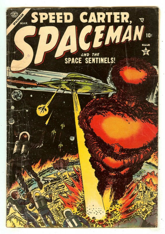 Spaceman 4   Speed Carter   Atomic Bomb explosion cover   Atlas