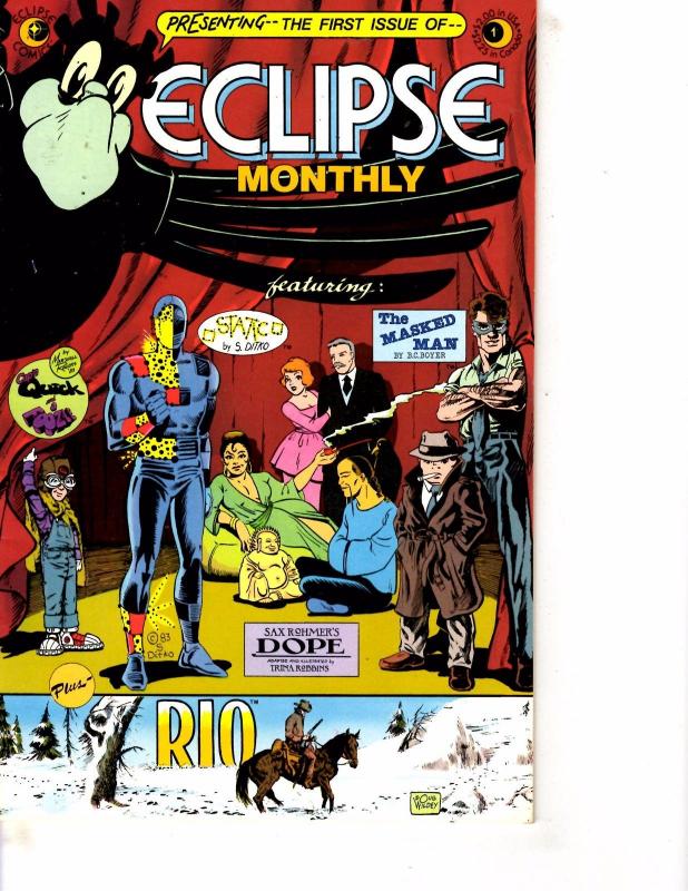 Lot Of 5 Eclipse Monthly Eclipse Comic Books #1 2 3 4 5   WT15