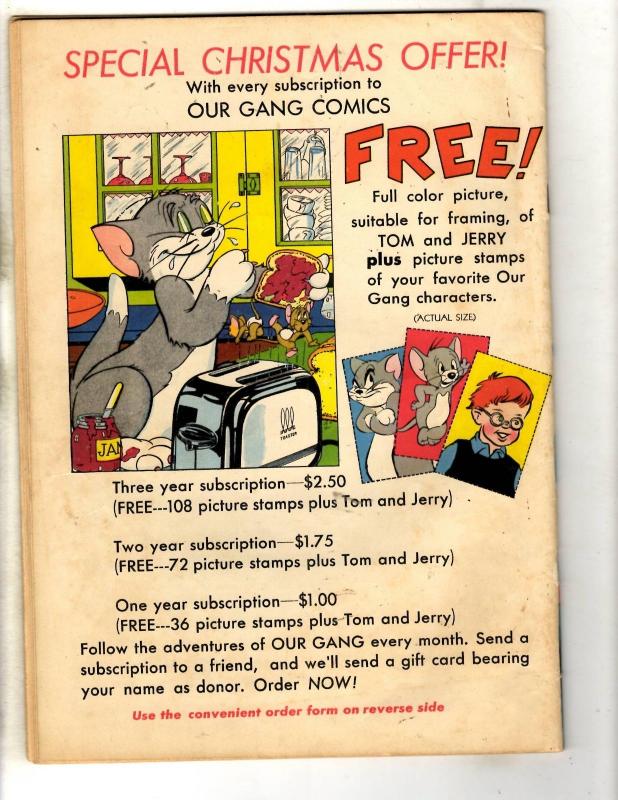 Our Gang Comics # 30 FN/VF 1947 Dell Golden Age Comic Book Christmas Cover JL3