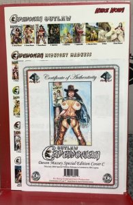Outlaw cavewoman, Devon Massey, special edition cover C