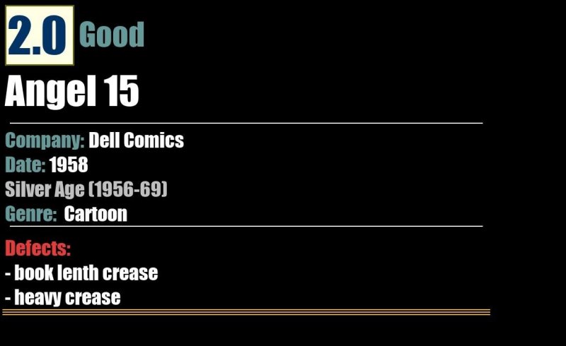 Angel 15 (1958) GD 2.0 Silver Age Dell Comics