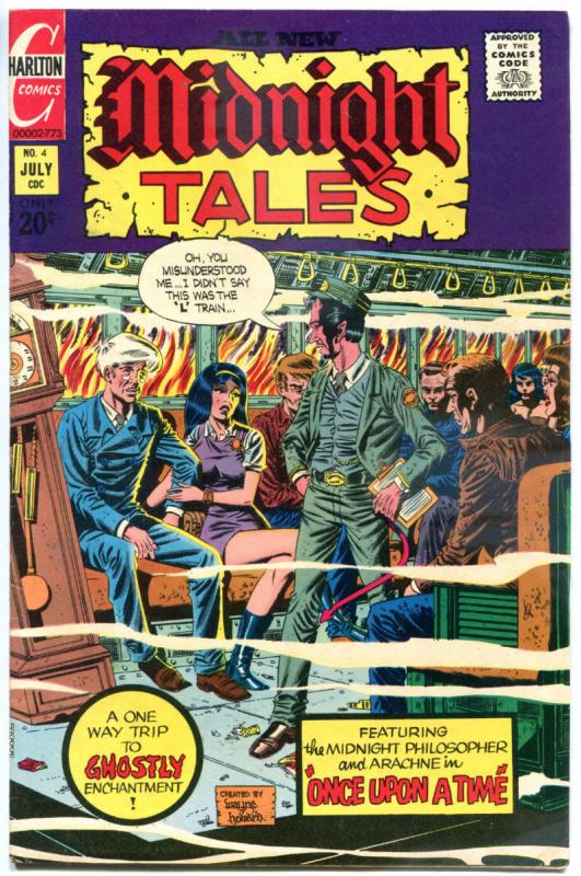 MIDNIGHT TALES #4, VF+, Wizard, Horror, 1972 1973, more Charlton in store