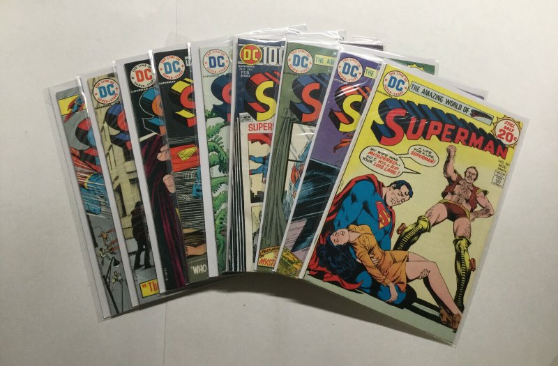 Superman 281-285 287-290 Lot Run Set Very Fine/Near Mint 9.0 Dc Comics