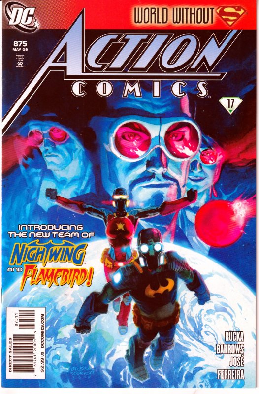 Action Comics # 875,876,879 Enter: Nightwing and Flamebird !