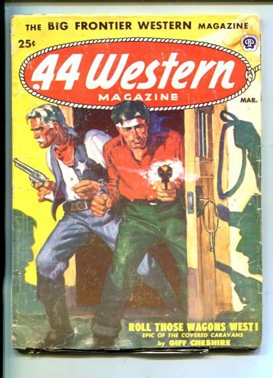 .44 WESTERN-03/1952-VIOLENT FRONTIER PULP THRILLS-CLIFF CHESHIRE-vg