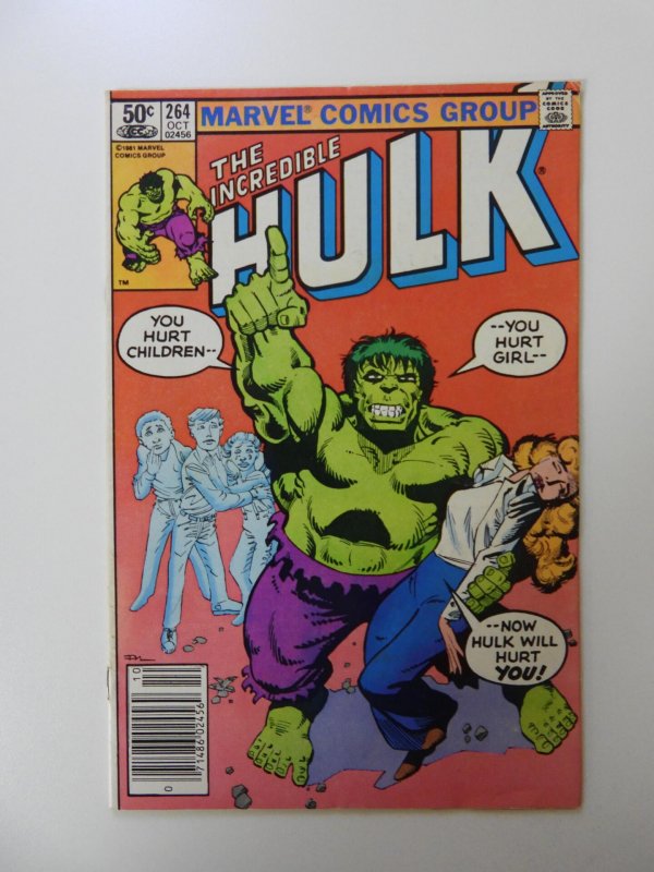 The Incredible Hulk #264 Newsstand Edition (1981) FN/VF condition